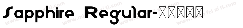 Sapphire Regular字体转换
